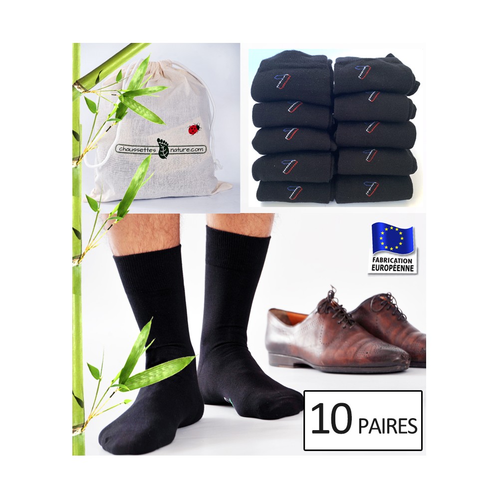 Chaussettes courtes bambou - les 6 paires