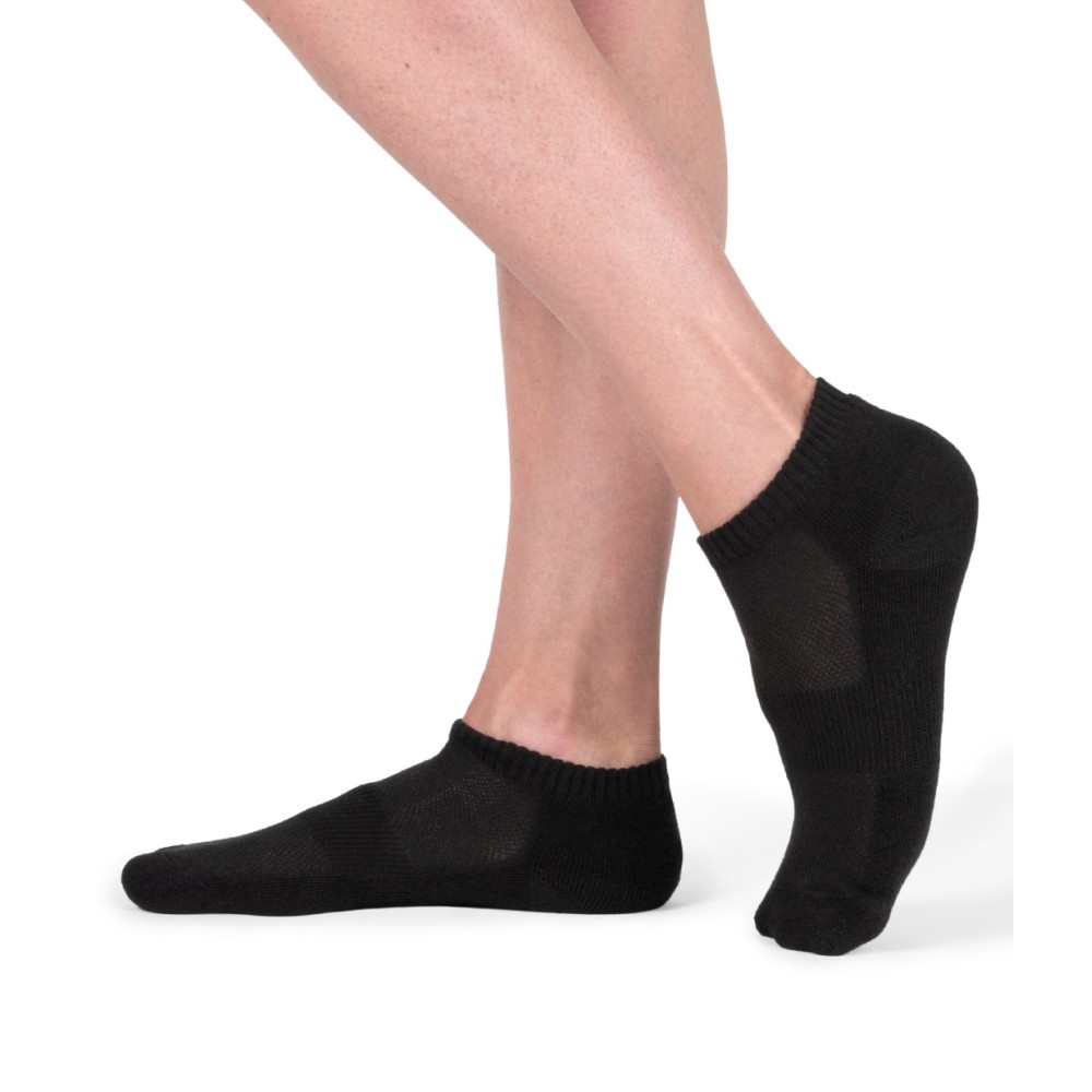 Lot 2 paires de chaussettes femme coton bio - noir blanc