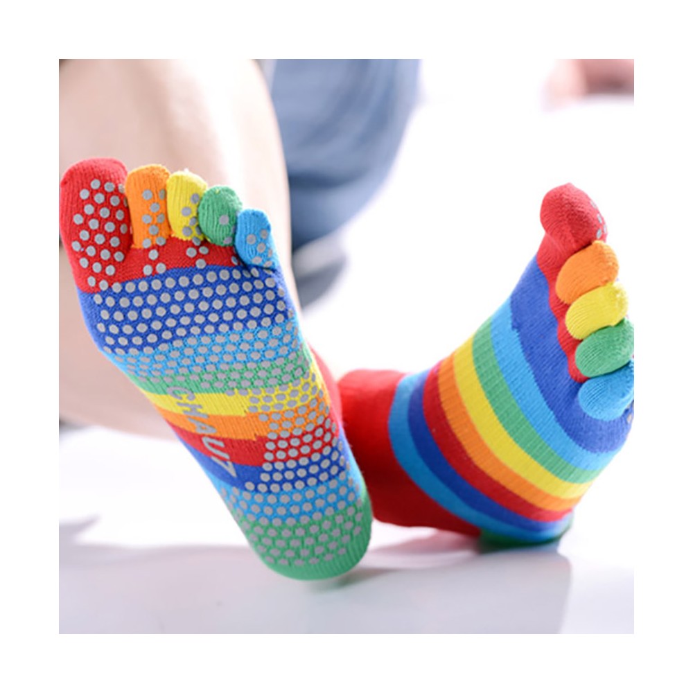Chaussettes enfant : chaussettes coton antidérapantes