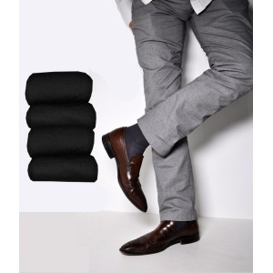 COOLORFOOL Pack de 10 Chaussettes homme fil d'écosse de luxe - fines douces  - 100% coton abysse T35/37 : : Mode