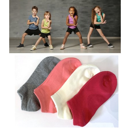 Chaussettes courtes enfant - Chaussettes courtes coton sport unies - Olympia