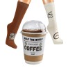 chaussettes coffret 2 paire tasse a cafe