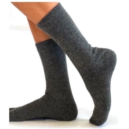 Chaussettes Unies Femme Cachemire et Soie