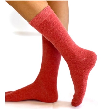 Chaussettes Unies Femme Cachemire et Soie