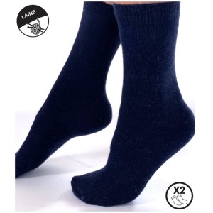 Chaussettes Unies Femme Cachemire et Soie