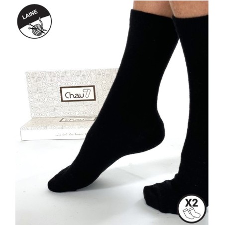 Chaussettes Unies Femme Cachemire et Soie