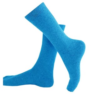 Chaussettes unies en CACHEMIRE et SOIE pour Femme