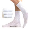 chaussettes fil ecosse bio 100% coton femme couleur blanche