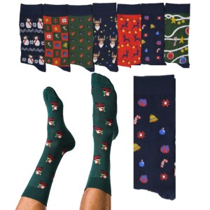 chaussettes noel pour homme renne sapin d enoel bonhomme de neige idee  cadeau