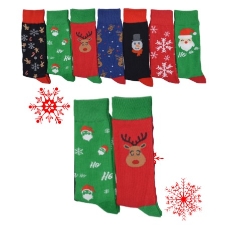 Chaussettes de Noel 7 paires pour enfant