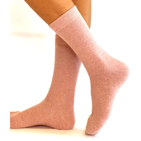 Chaussettes Unies Femme Cachemire et Soie