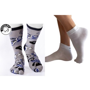 2 paires chaussettes pouce séparé coton bio et bambou